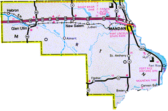 Morton County map